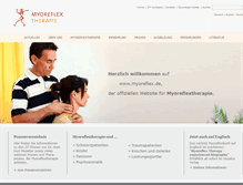 Tablet Screenshot of myoreflextherapie.de